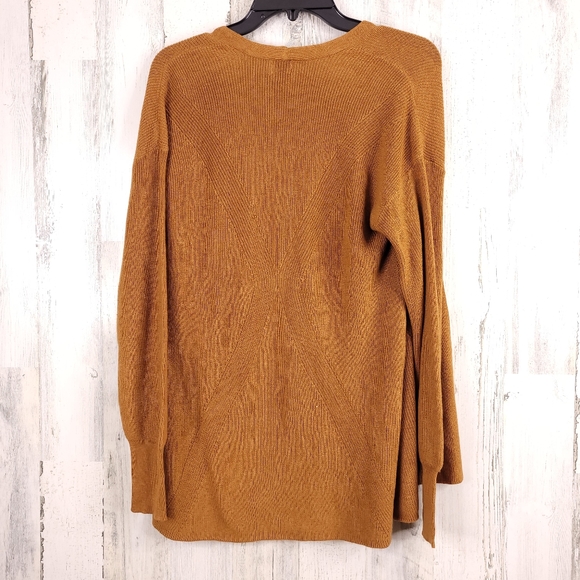 A new day Open Front Rust Knit Cardigan S - Picture 3 of 8
